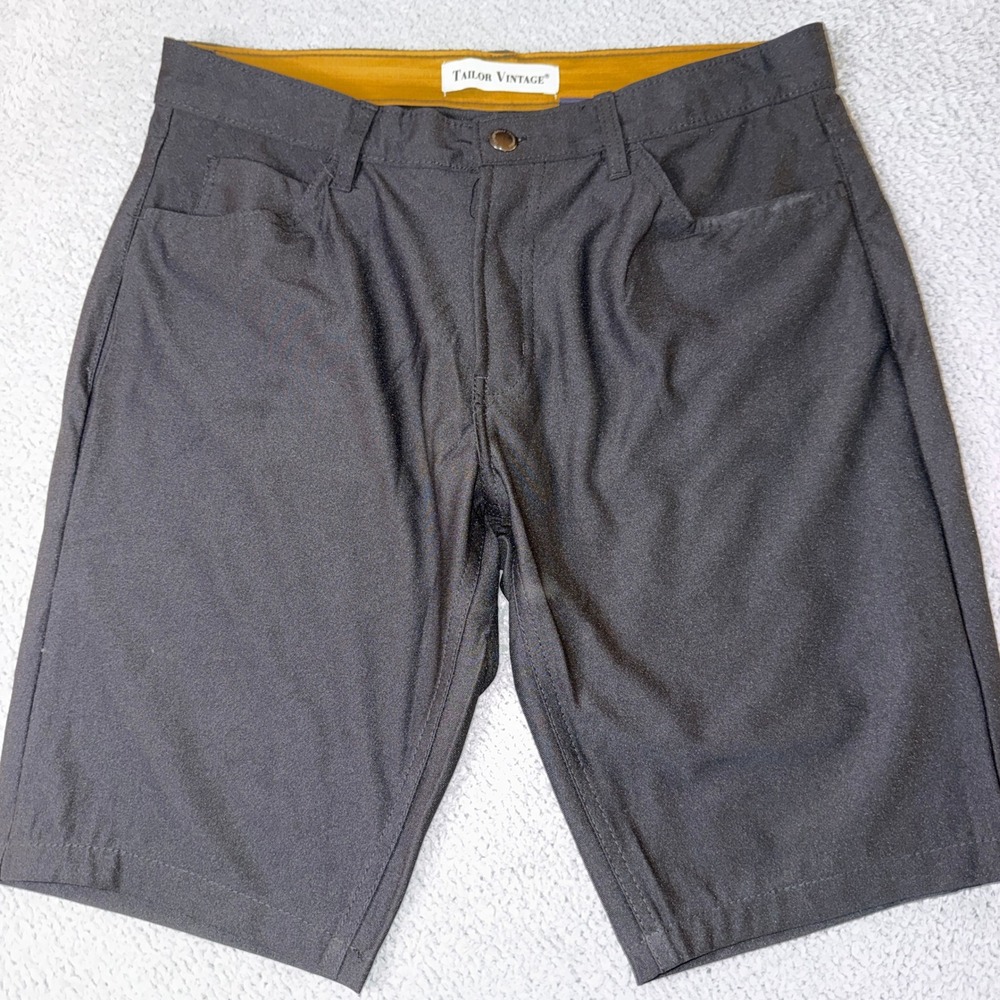 Tailor Vintage Mens Shorts Flat Front Casual‎ Walk Shorts sz 34